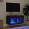 vidaXL - Tv-meubel - met - LED-verlichting - 60x30x30 - cm - zwart
