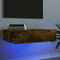 vidaXL - Tv-meubel - met - LED-verlichting - 60x35x15,5 - cm - gerookt - eikenkleur