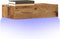 vidaXL - Tv-meubel - met - LED-verlichting - 60x35x15,5 - cm - oud - houtkleurig