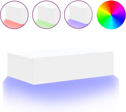 vidaXL - Tv-meubel - met - LED-verlichting - 60x35x15,5 - cm - wit