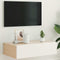 vidaXL - Tv-meubel - met - LED-verlichting - 60x35x15,5 - cm - wit