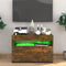 vidaXL - Tv-meubel - met - LED-verlichting - 60x35x40 - cm - gerookt - eikenkleurig