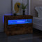 vidaXL - Tv-meubel - met - LED-verlichting - 60x35x40 - cm - gerookt - eikenkleurig