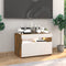 vidaXL - Tv-meubel - met - LED-verlichting - 60x35x40 - cm - gerookt - eikenkleurig