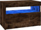 vidaXL - Tv-meubel - met - LED-verlichting - 60x35x40 - cm - gerookt - eikenkleurig