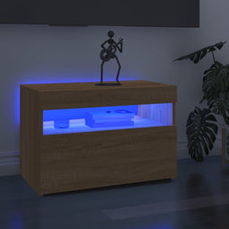 vidaXL - Tv-meubel - met - LED-verlichting - 60x35x40 - cm - sonoma - eikenkleurig