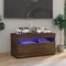 vidaXL - Tv-meubel - met - LED-verlichting - 75x35x40 - cm - bruin - eikenkleur