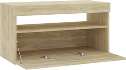 vidaXL - Tv-meubel - met - LED-verlichting - 75x35x40 - cm - sonoma - eikenkleurig
