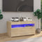 vidaXL - Tv-meubel - met - LED-verlichting - 75x35x40 - cm - sonoma - eikenkleurig
