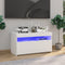 vidaXL - Tv-meubel - met - LED-verlichting - 75x35x40 - cm - wit