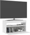 vidaXL - Tv-meubel - met - LED-verlichting - 75x35x40 - cm - wit