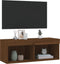 vidaXL - Tv-meubel - met - LED-verlichting - 80x30x30 - cm - bruin - eikenkleur