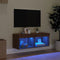 vidaXL - Tv-meubel - met - LED-verlichting - 80x30x30 - cm - bruin - eikenkleur