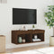 vidaXL - Tv-meubel - met - LED-verlichting - 80x30x30 - cm - bruin - eikenkleur