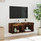 vidaXL - Tv-meubel - met - LED-verlichting - 80x30x30 - cm - gerookt - eikenkleurig