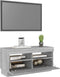 vidaXL - Tv-meubel - met - LED-verlichting - 80x35x40 - cm - grijs - sonoma - eiken