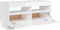 vidaXL - Tv-meubel - met - LED-verlichting - 80x35x40 - cm - hoogglans - wit