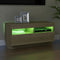vidaXL - Tv-meubel - met - LED-verlichting - 80x35x40 - cm - sonoma - eikenkleurig