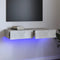 vidaXL - Tv-meubel - met - LED-verlichting - 90x35x15,5 - cm - betongrijs