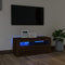 vidaXL - Tv-meubel - met - LED-verlichting - 90x35x40 - cm - bruin - eikenkleur