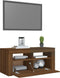 vidaXL - Tv-meubel - met - LED-verlichting - 90x35x40 - cm - bruin - eikenkleur