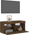 vidaXL - Tv-meubel - met - LED-verlichting - 90x35x40 - cm - bruin - eikenkleur