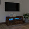 vidaXL - Tv-meubel - met - LED-verlichting - 90x35x40 - cm - gerookt - eikenkleurig