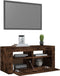 vidaXL - Tv-meubel - met - LED-verlichting - 90x35x40 - cm - gerookt - eikenkleurig