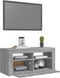 vidaXL - Tv-meubel - met - LED-verlichting - 90x35x40 - cm - grijs - sonoma - eiken