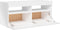 vidaXL - Tv-meubel - met - LED-verlichting - 90x35x40 - cm - hoogglans - wit