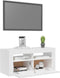 vidaXL - Tv-meubel - met - LED-verlichting - 90x35x40 - cm - hoogglans - wit