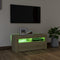 vidaXL - Tv-meubel - met - LED-verlichting - 90x35x40 - cm - sonoma - eikenkleurig