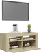 vidaXL - Tv-meubel - met - LED-verlichting - 90x35x40 - cm - sonoma - eikenkleurig