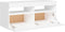 vidaXL - Tv-meubel - met - LED-verlichting - 90x35x40 - cm - wit
