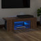 vidaXL - Tv-meubel - met - LED-verlichting - 90x39x30 - cm - bruin - eikenkleur