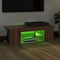 vidaXL - Tv-meubel - met - LED-verlichting - 90x39x30 - cm - bruin - eikenkleur