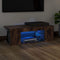 vidaXL - Tv-meubel - met - LED-verlichting - 90x39x30 - cm - gerookt - eikenkleurig