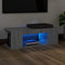 vidaXL - Tv-meubel - met - LED-verlichting - 90x39x30 - cm - grijs - sonoma - eiken