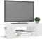 vidaXL - Tv-meubel - met - LED-verlichting - 90x39x30 - cm - hoogglans - wit