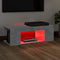 vidaXL - Tv-meubel - met - LED-verlichting - 90x39x30 - cm - betongrijs