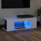 vidaXL - Tv-meubel - met - LED-verlichting - 90x39x30 - cm - wit