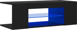 vidaXL - Tv-meubel - met - LED-verlichting - 90x39x30 - cm - zwart