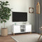 vidaXL - Tv-meubel - met - massief - houten - poten - 103,5x35x50 - cm - wit