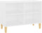 vidaXL - Tv-meubel - met - massief - houten - poten - 69,5x30x50 - cm - wit