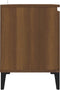 vidaXL - Tv-meubel - met - metalen - poten - 103,5x35x50 - cm - bruin - eikenkleur