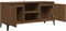 vidaXL - Tv-meubel - met - metalen - poten - 103,5x35x50 - cm - bruin - eikenkleur
