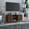 vidaXL - Tv-meubel - met - metalen - poten - 103,5x35x50 - cm - bruin - eikenkleur