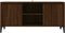 vidaXL - Tv-meubel - met - metalen - poten - 103,5x35x50 - cm - bruin - eikenkleur