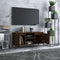vidaXL - Tv-meubel - met - metalen - poten - 103,5x35x50 - cm - bruin - eikenkleur