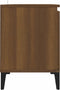 vidaXL - Tv-meubel - met - metalen - poten - 103,5x35x50 - cm - bruin - eikenkleur
